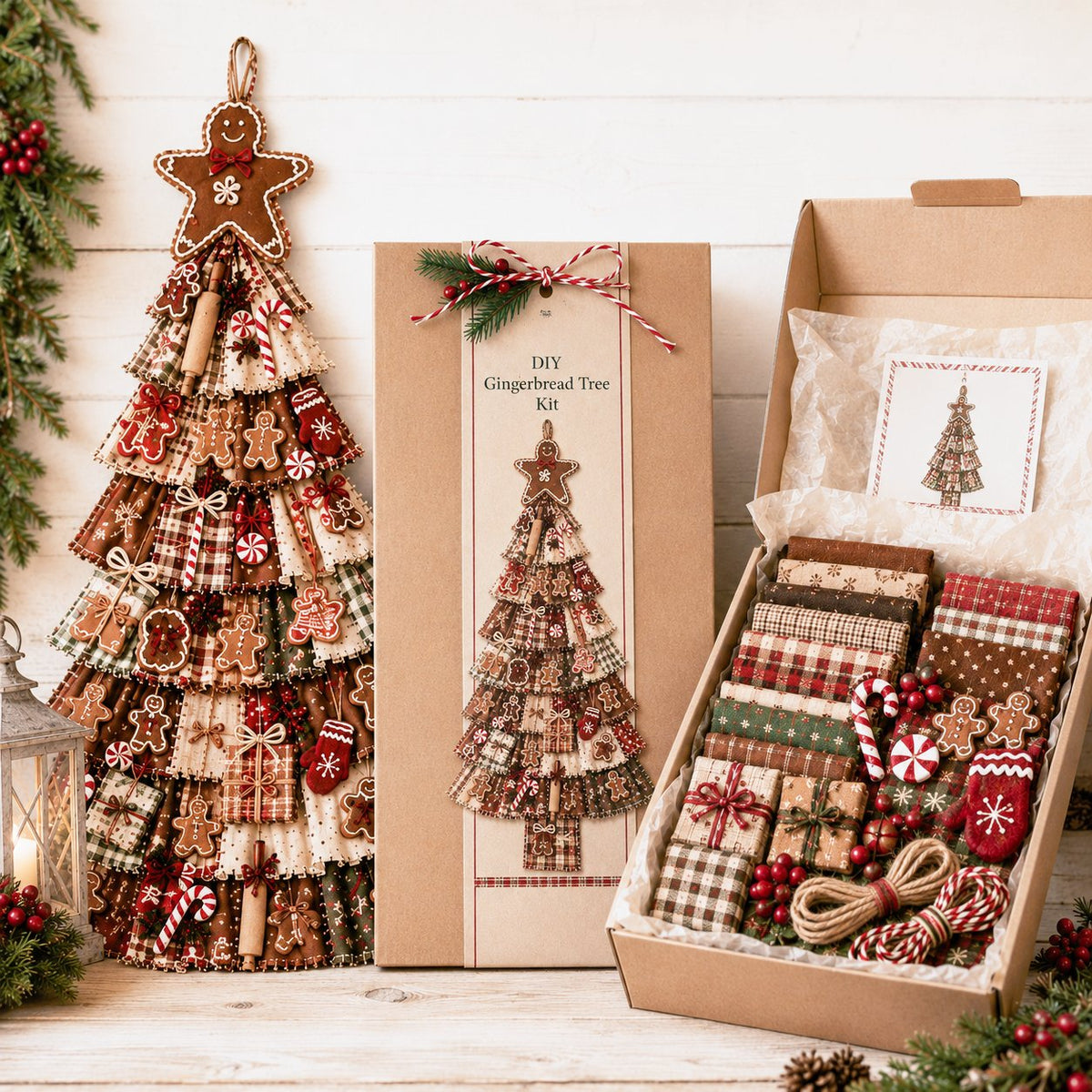 ⏳ Last Day 50% OFF – 🎄Beginner-Friendly DIY Oversized Patchwork Christmas Tree Door Hanging Kit | Complete Kit with All Tools & Step-by-Step Guide Included 💕