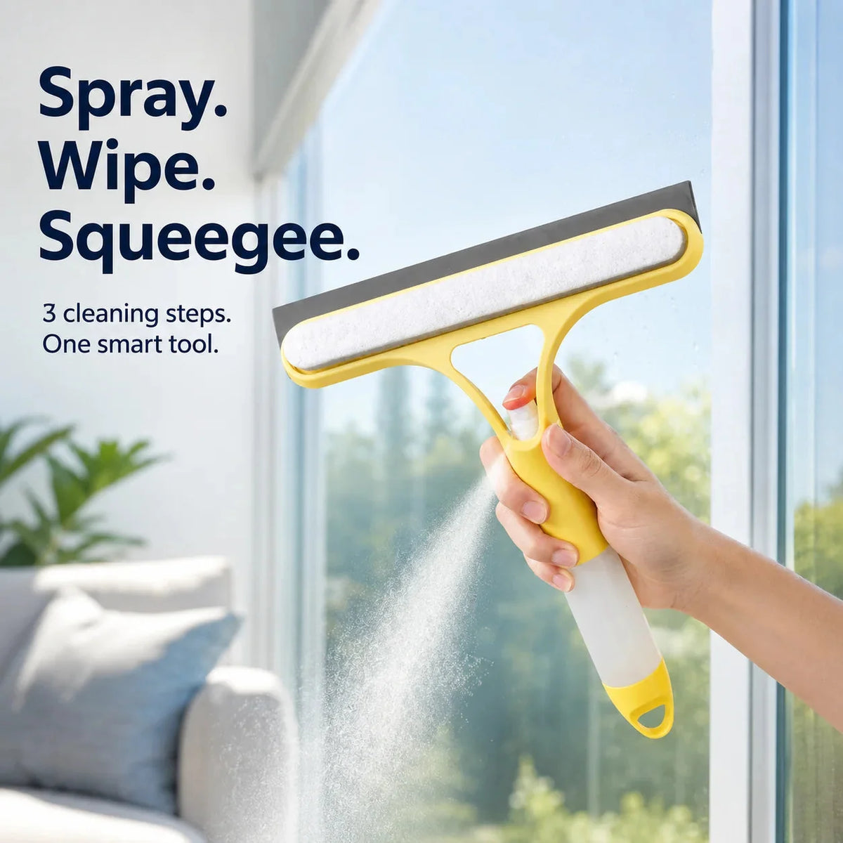 ๐ง3-in-1 Spray Window Cleaning Squeegee