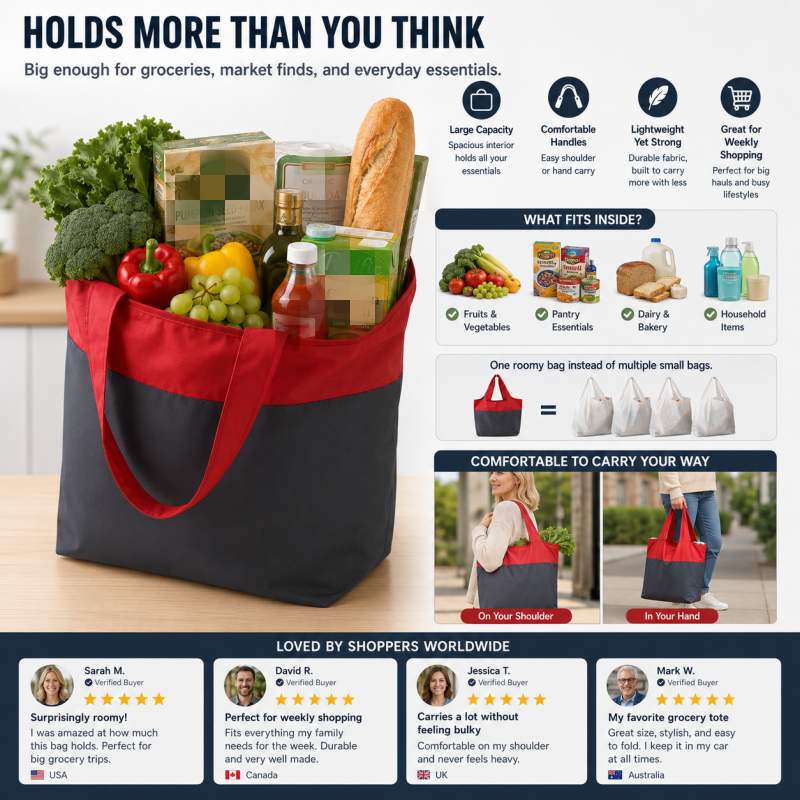 📢50% OFF !! ⏰Eco-Friendly Foldable Large Capacity Shopping Bag