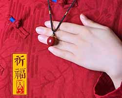 好運硃砂吊墜