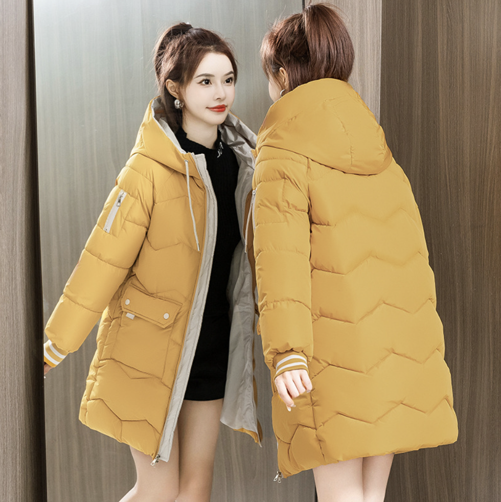 韓式修身棉服
