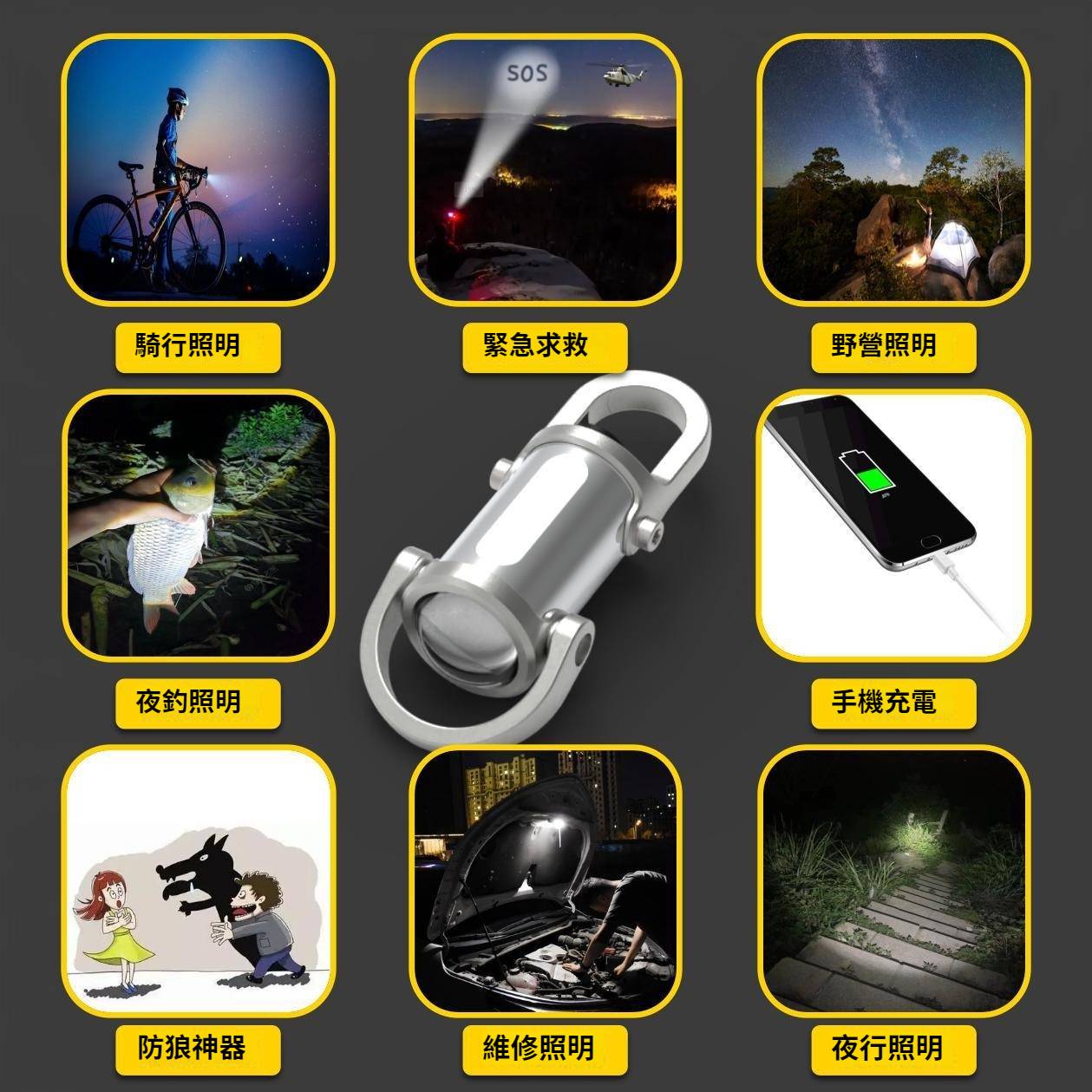 便捷照明鑰匙扣