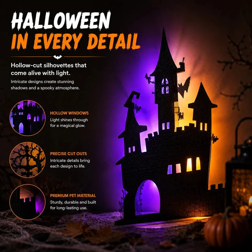 🔥 HALLOWEEN SPECIAL 🎃 30-Piece Glowing Wall Décor Set – Turn Any Wall Into a Spooky Night Scene 👻
