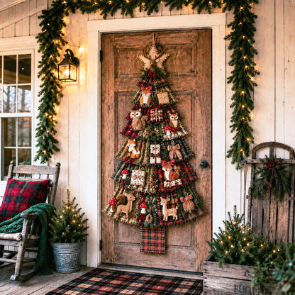 ⏳ Last Day 50% OFF – 🎄Beginner-Friendly DIY Oversized Patchwork Christmas Tree Door Hanging Kit | Complete Kit with All Tools & Step-by-Step Guide Included 💕
