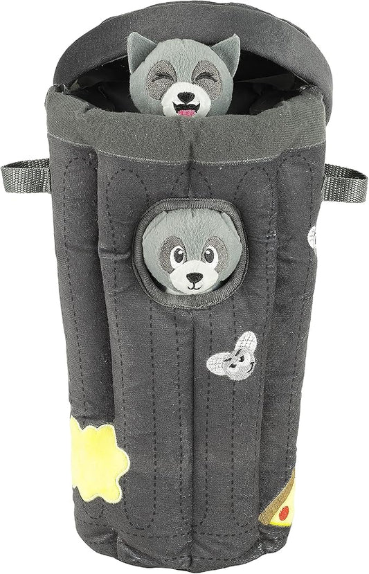 Hide A Raccoon Plush Dog Toy Puzzle