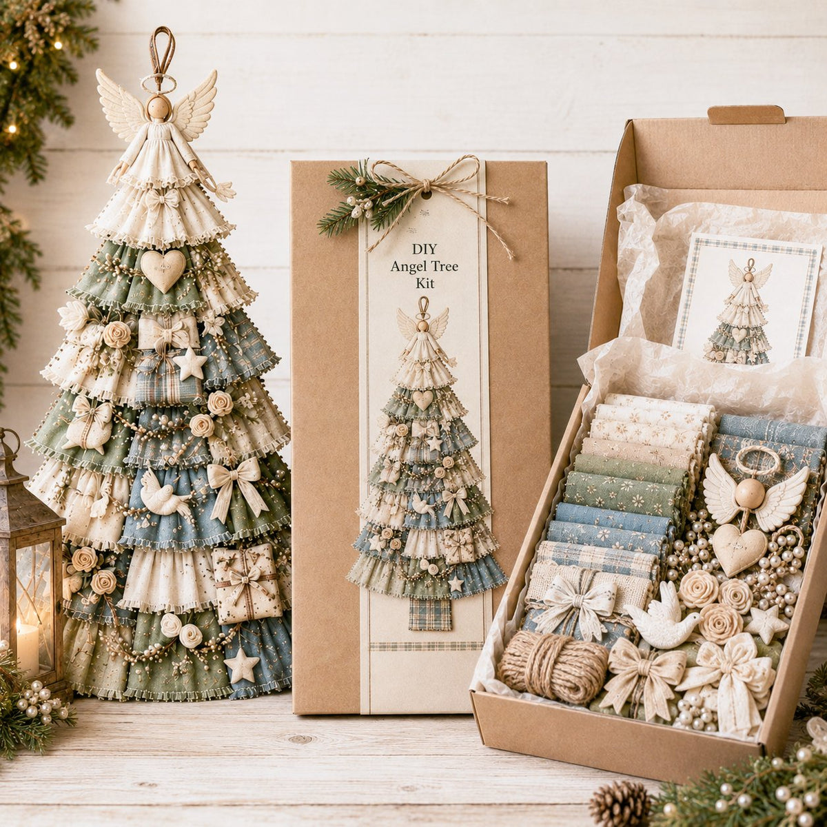 ⏳ Last Day 50% OFF – 🎄Beginner-Friendly DIY Oversized Patchwork Christmas Tree Door Hanging Kit | Complete Kit with All Tools & Step-by-Step Guide Included 💕
