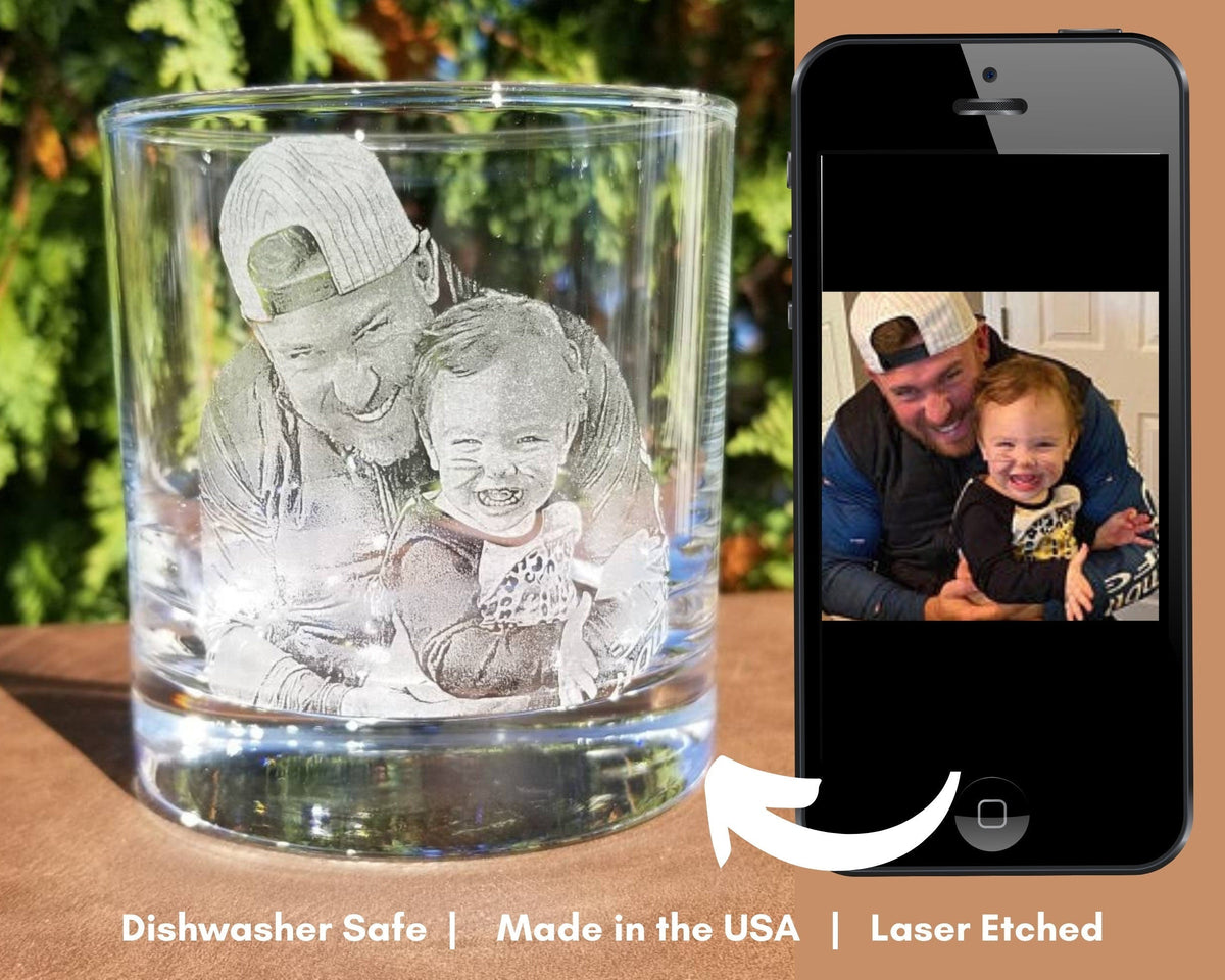 Father's Day Gift from Daughter Glass | Personalized Dad Gift