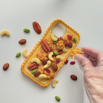 Caramel Nut Tart Cherry Pie Polymer Clay Phone Case