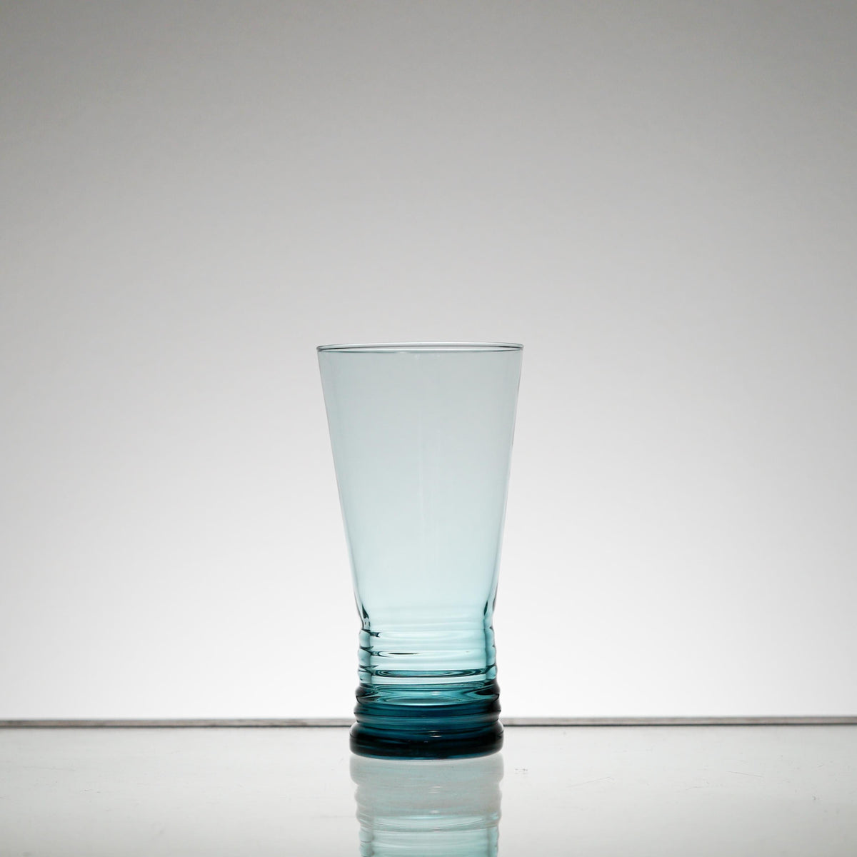 Vintage Highball Blue Glass Set of 5 or 6, Whiskey Tumbler Glasses, Cocktail Glass, Scotch Glass Set, Lowball, Retro Barware